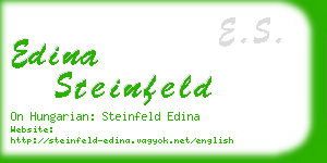 edina steinfeld business card